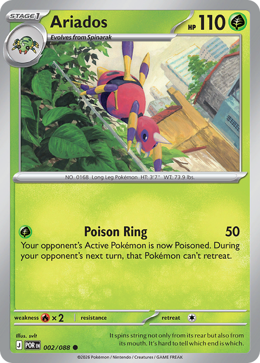 Ariados - Perfect Order - 002/088 - Reverse Holofoil - JAS-3