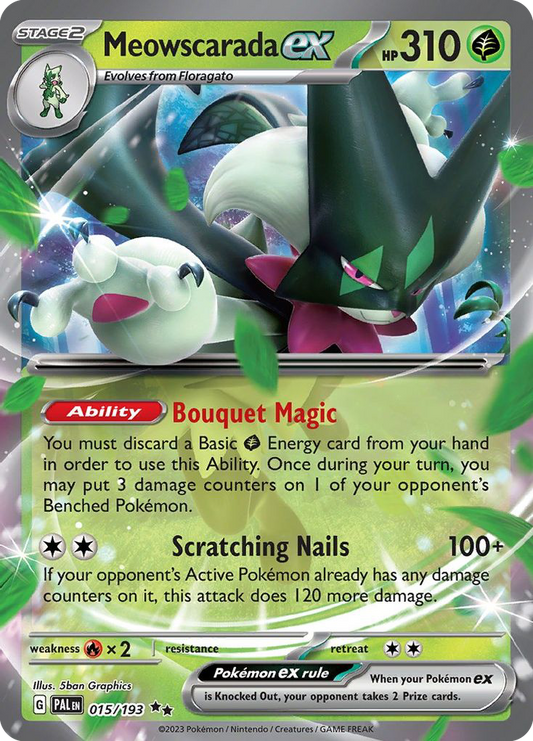 Meowscarada ex - Paldea Evolved - 015/193 - Holofoil - JAS-3