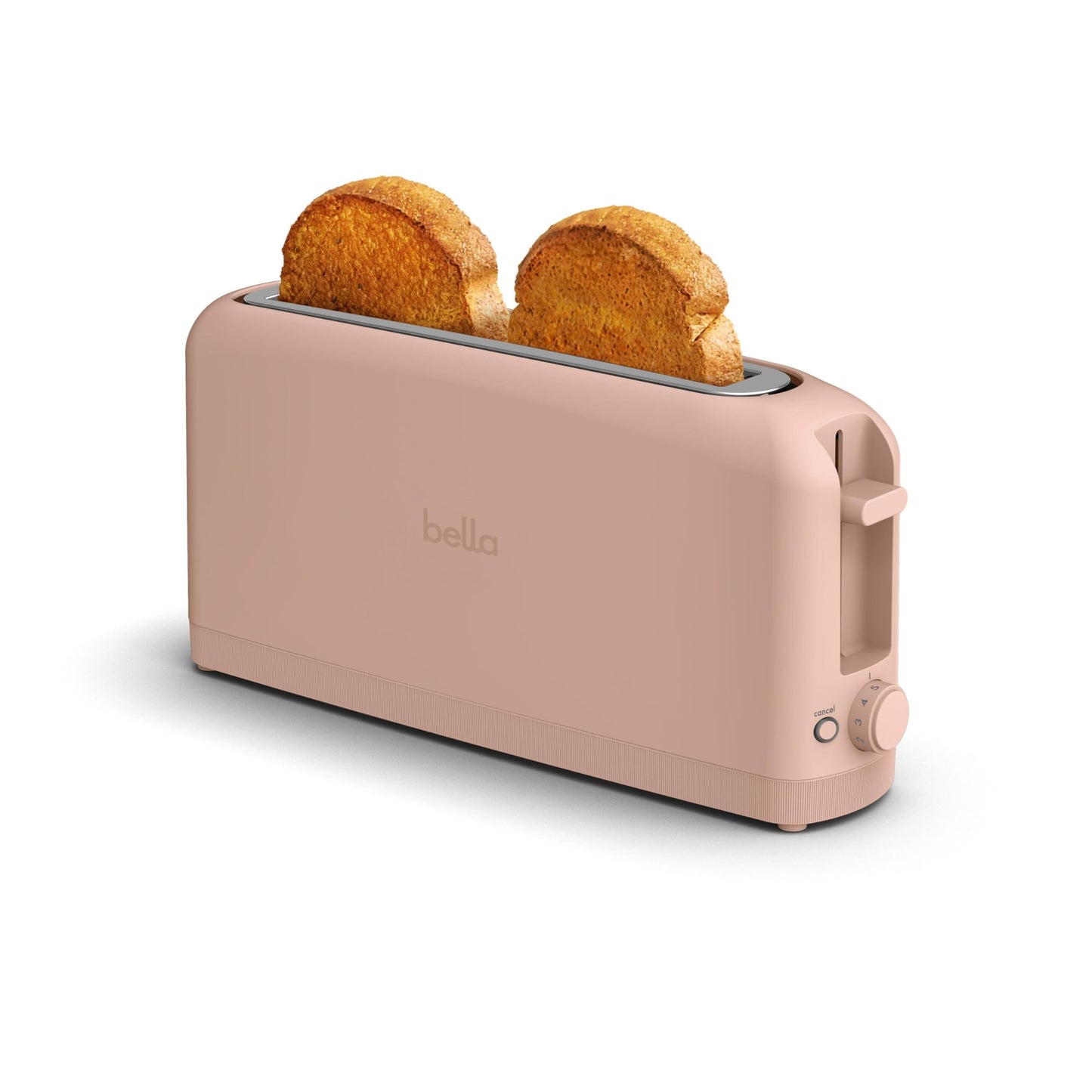 bella 2 Slice Slim Toaster, Fits-anywhere™ Kitchenware, 6 Setting Shade Control with Reheat & Cancel Buttons, Fits sourdough, 10” Long Slot, Anti Jam & Auto Shutoff, 900 Watt, Oatmilk JAS-3 2 Slice Blossom 
