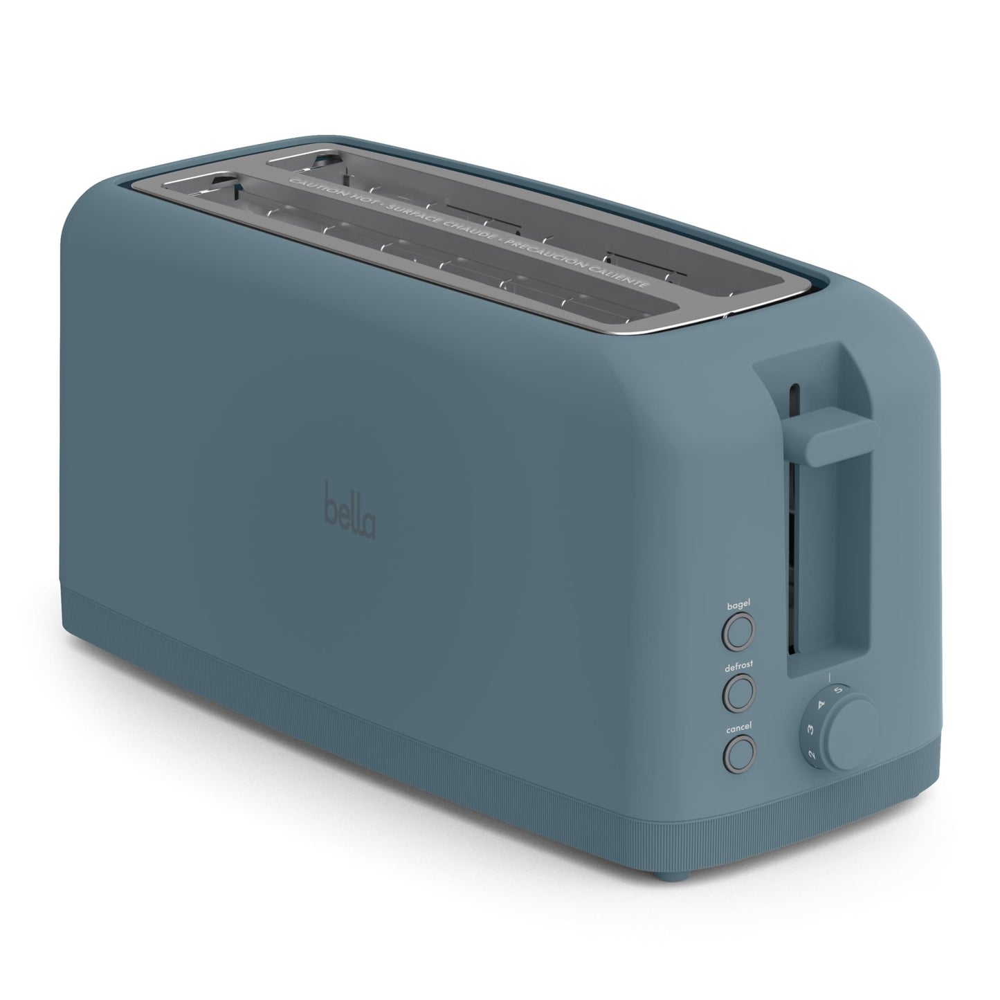 bella 2 Slice Slim Toaster, Fits-anywhere™ Kitchenware, 6 Setting Shade Control with Reheat & Cancel Buttons, Fits sourdough, 10” Long Slot, Anti Jam & Auto Shutoff, 900 Watt, Oatmilk JAS-3 4 Slice Surf 