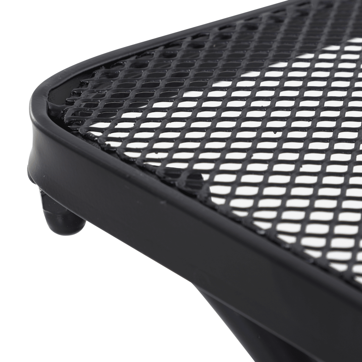 Outsunny 45cm Square Metal Outdoor Patio Bistro Table Coffee Desk Black Outsunny 