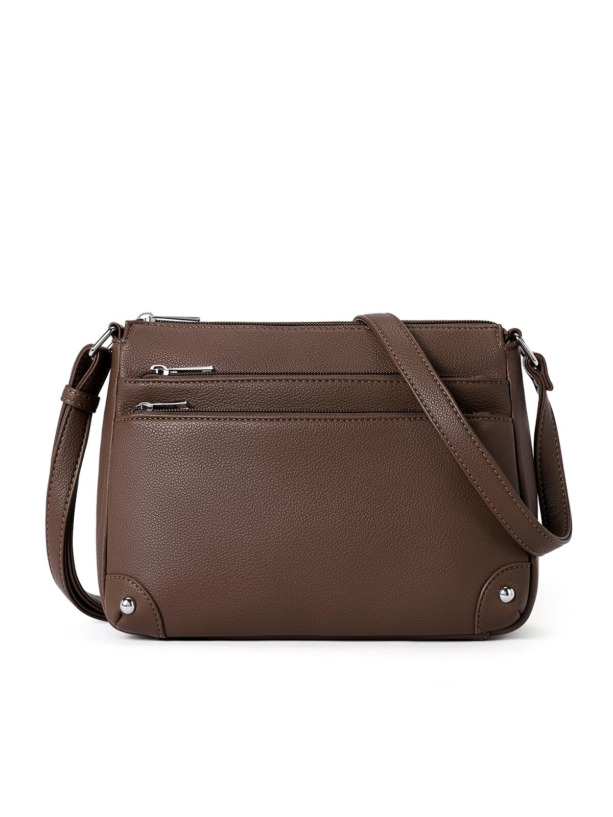 WESTBRONCO Crossbody Bags for Women, Medium Size Shoulder Handbags, Satchel Purse with Multi Zipper Pocket JAS-3 
