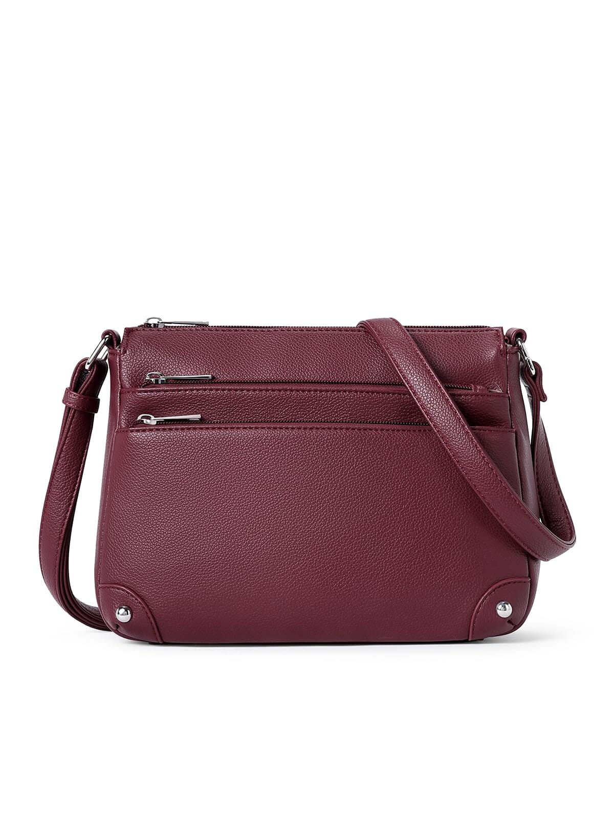 WESTBRONCO Crossbody Bags for Women, Medium Size Shoulder Handbags, Satchel Purse with Multi Zipper Pocket JAS-3 