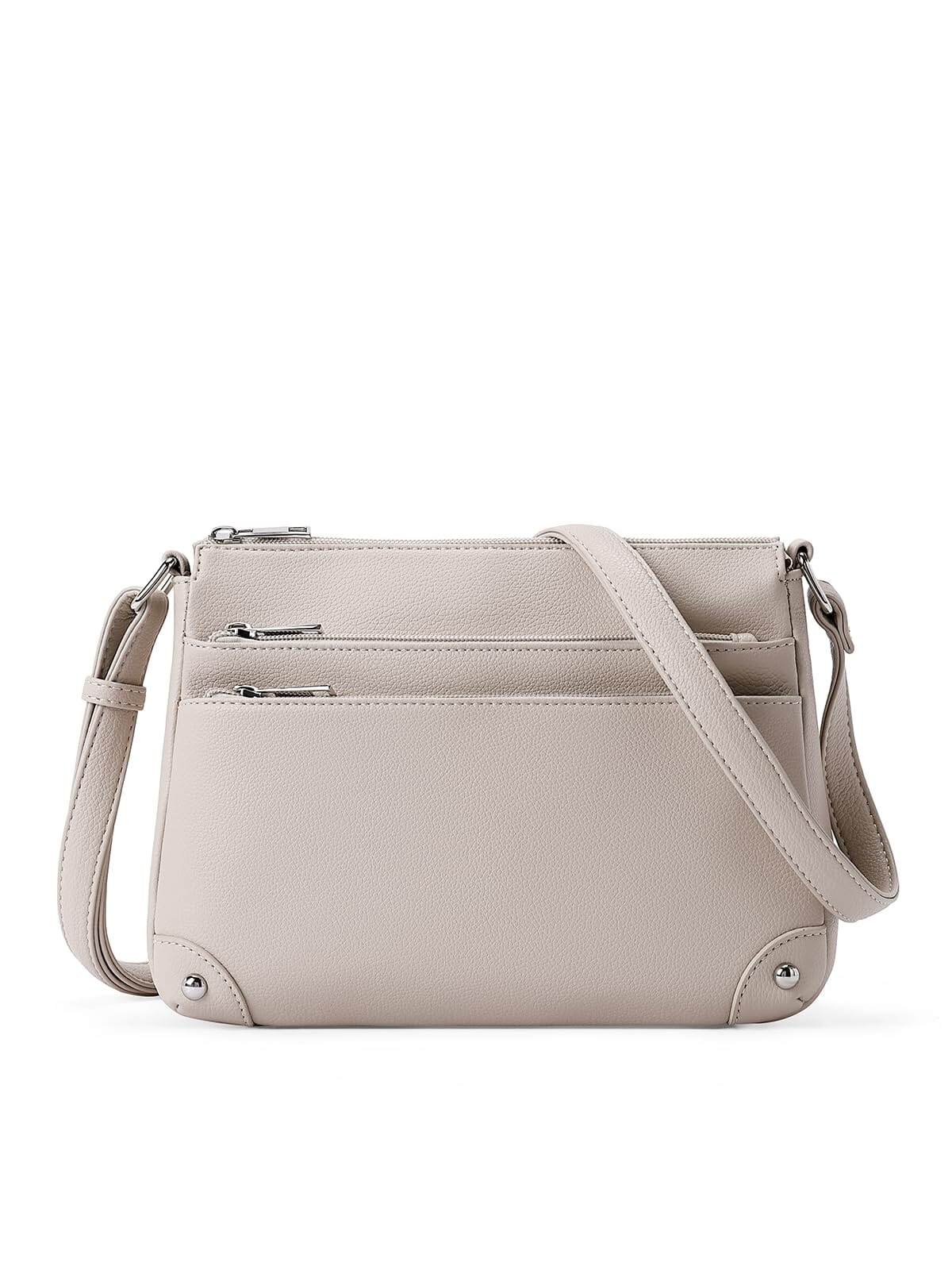 WESTBRONCO Crossbody Bags for Women, Medium Size Shoulder Handbags, Satchel Purse with Multi Zipper Pocket JAS-3 