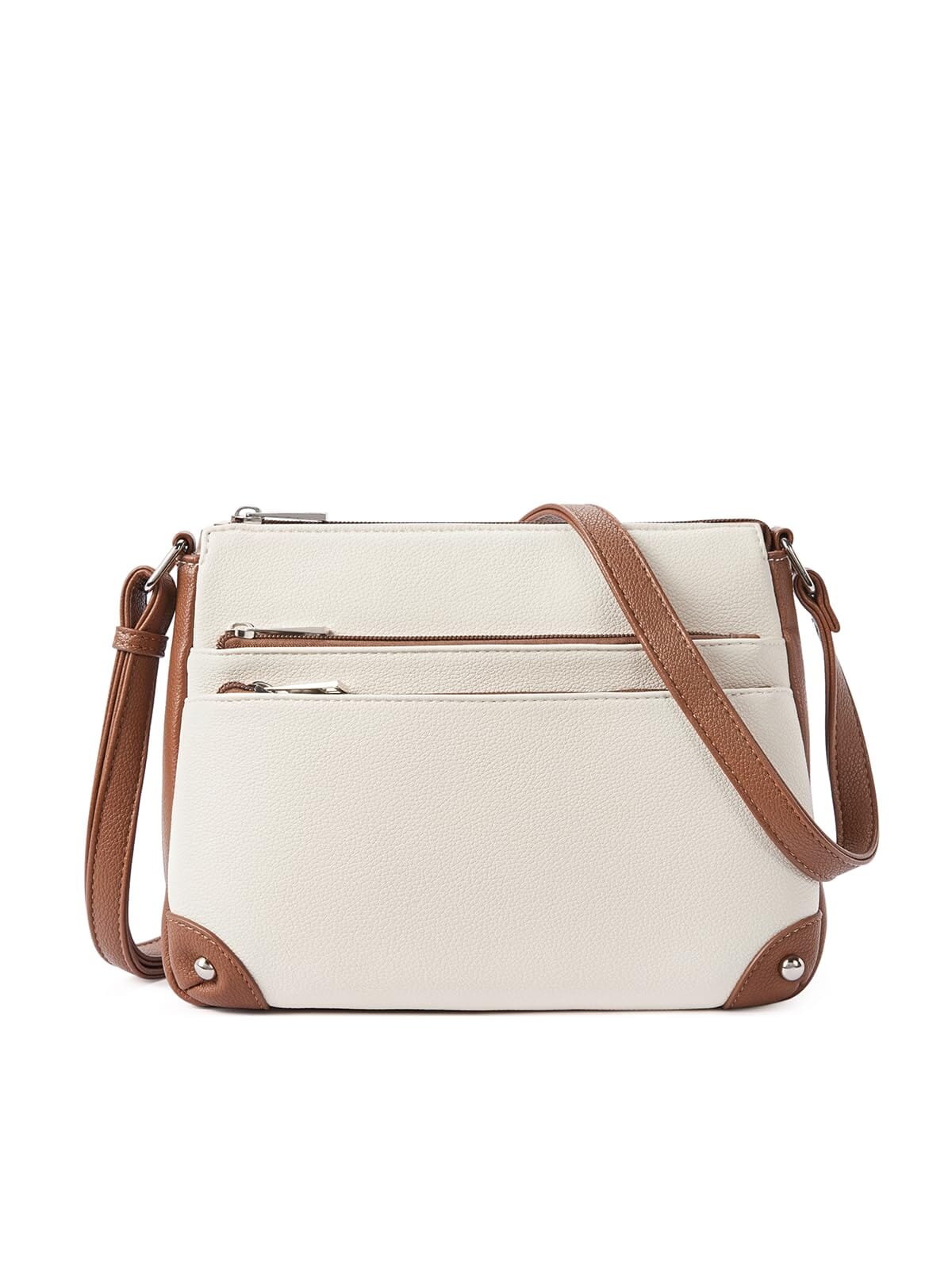 WESTBRONCO Crossbody Bags for Women, Medium Size Shoulder Handbags, Satchel Purse with Multi Zipper Pocket JAS-3 