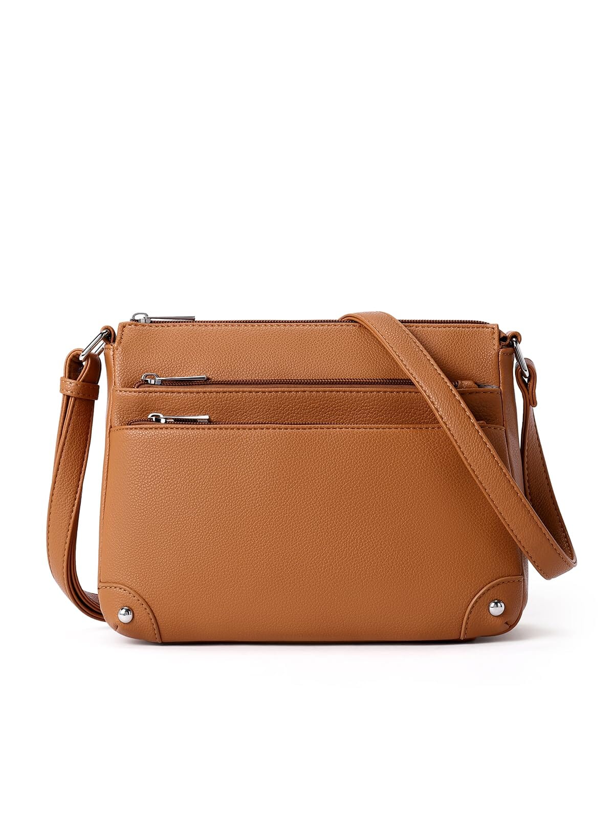 WESTBRONCO Crossbody Bags for Women, Medium Size Shoulder Handbags, Satchel Purse with Multi Zipper Pocket JAS-3 